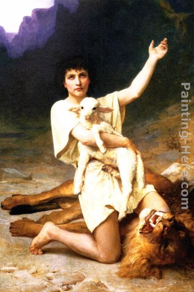 The Shepherd David painting - Elizabeth Jane Gardner Bouguereau The Shepherd David art painting
